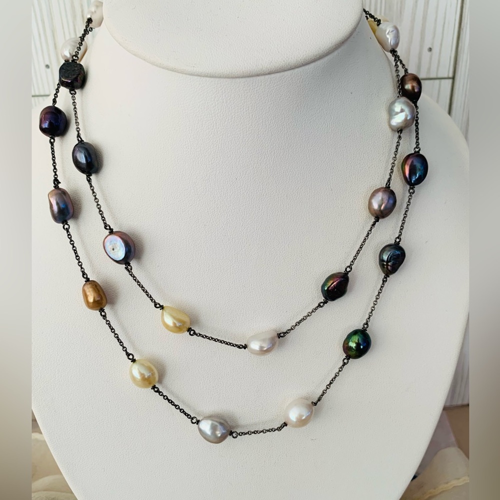 Honora Multicolor Freshwater Pearl Vintage Necklace